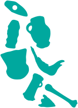 Silhouette van vondsten
